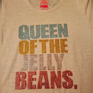 Vs pink very vintage e.vil sequined tshirt